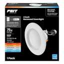 Feit Electric Enhance 4in LED Recessed Downlight, 75W Equivalent, 1000 Lumens, Dimmable, Adjustable White Color Temperature, Fits Most 4-Inch Housings, 90+ CRI, 50,000-Hour Lifetime, LEDR4XHO/6WYCA