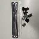 12 Pcs Metal Adjustable File Cabinet Rails Set Include 8 Hanging File Rail Clips 4 Cabinet Dividers Bars Suitable for Cabinets with Drawer Thickness Less Than 1/8 Inch(Black,10-18 Inch)