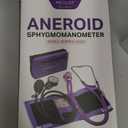 LotFancy Aneroid Sphygmomanometer with Stethoscope Kit, Professional BP Cuff Adult 10"-16", Adult Professional Manual Blood Pressure Cuff with Carrying Case for Home Use, Nurse, Doctor, Purple