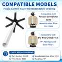 152228 Standpipe & Lateral Assembly Replacement, Compatible with Pentair Sand Dollar SD40 & Sta-Rite CristalFlo II 19" Aboveground Pool Sand Filters
