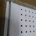 Room Divider 6 Panel 5.6FT Partition Room Dividers Freestanding Peg Board Room Divider Wooden Privacy Screen with Peg Board Display for Apartment and Office, White