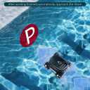 Cordless Robotic Pool Cleaner, Pool Vacuum for Above Pools, Pool Cleaner Lasts 180 Min, Self-Parking Technology, Ideal for Flat Bottomed Pools up to 2000 Sq.ft