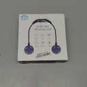 HandFan 10000mAh Neck Fan, 360 Rotation Hands Free Portable Fans for your Neck, 48h Lasting Rechargeable Battery Operated Wearable Necklace Personal Cool Fans for Travel/Disney/Sports/Cycling/Hiking (Black&Blue+10000mAh)