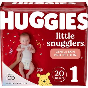 Huggies Little Snugglers Baby Diaper Size 1, 8 to 14 lbs. 34717, 20 Ct
