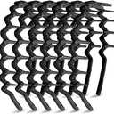Syhood 6 Pieces Zigzag Headbands for Women Shark Tooth Comb Hairbands Wrapped Cloth Hairbands Wave Shape Plastic Hair Band Hair Accessory(Eye-catching Pattern)