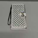 Bonitec Compatible with Galaxy S22 Ultra Wallet Case, Luxury Cute Shiny Bling Glitter Bowknot Crystal Diamond Rhinestone Wallet Flip Stand Case Kickstand Protective Full Body Cover with Card Slot