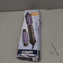 Conair 2-in-1 Hot Air Curling Combo, Includes 1.5-inch Curl Brush and 1-inch Aluminum Bristle Brush (Black / Purple)