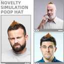 4Pcs Cartoon Poop Hat Funny Costume Headgear for Parties Realistic Poop Design for Cosplay Games Interactive Fun for Halloween Events Novelty Poop Props