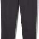 French Toast Girls' Little Stretch Twill Skinny Leg Pant with Pockets, School Uniforms for Kids and Teens (12, Black)