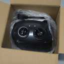 Vie Air Portable 3-Settings Ceramic Heater with Adjustable Thermostat, 1500W, Black