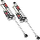 Rough Country M1R Monotube Rear Shocks with External Reservoir for Chevy Colorado & GMC Canyon 2WD/4WD (2015-2022) w/2.5-6" Lift - High Performance Shock Absorbers, 2-Pack
