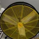 VAGKRI 24 Inch Industrial Drum Fan, 320W High Velocity Floor Fan, 3 Speed Heavy Duty Metal Air Circulator, 360 Tilt with Casters Handle ETL Standard for Patios, Warehouse, Commercial,Basement