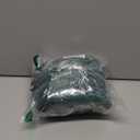 FUTEI Emerald Green Striped Decorative Throw Pillow Covers 26x26 Inch Set of 2,Square Winter Decorations Couch Euro Pillow Shams,Soft Cozy Faux Rabbit Fur & Velvet Back,Modern Home Decor for Bed