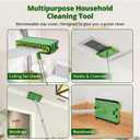 Ceiling Fan Cleaner Duster with 6 Ft/72'' Extension Pole High Ceiling Fan Blade Cleaning Tool Microfiber Duster Reusable Pads for Cleaning Ceiling Fan, Baseboard, Blind, Cobweb, Molding