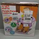 Bright Starts Learn-to-Sit Baby Floor Seat, 2-Positions Grow with Infant, Portable Baby Chair, Includes Sensory Toys, Unisex, 4-12 Months, Purple Paradise