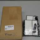 Yeaqee 50 Pcs Mini Metallic Gift Bags with Handles 4x4.75x2.25'' Tiny Thank You Favor Bags with Tag for Easter Mother's Day Wedding Spring Welcome Baby Shower Graduation Birthday (White,Black)