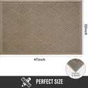 HIYARD Sturdy Front Door Mat, Absorbent Muddy Dirt Resist Welcome Door Mats Outdoor Indoor, Stain and Fade Resistant, Non-Slip Rubber Backing Low Profile Doormat for Entryway, 4732, Beige, 2'8" x 3'11"