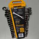 GEAWRENCH 16 Pc. Reversible Ratcheting Combination Wrench Set, Metric - 9602N