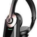 Earbay Wireless Headset, Bluetooth Headset with Microphone Noise Canceling & USB Dongle, Wireless Headphones with Mic Mute/Charge Dock for Remote Work Computer Cell Phone Office Call Meetings Teams