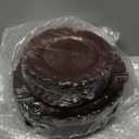 U-QE 100PCS Amber Plastic Plates - Clear Brown Plastic Plates Disposable Heavy Duty - Disposable Plates for Party Including 50PCS 10'' Dinner & 50PCS 7.5'' Dessert Plate