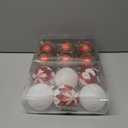 Christmas Ball Hanging decorations3.14 inch, 12 Pieces of shatterproof Christmas Tree Decoration Balls Set, Suitable for Party Floral Christmas Tree Decoration (3.14 inches 12 Balls)