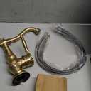 Antique Brass Bathroom Sink Faucet 1Hole Lavatory Vessel Mixer Tap Single Handle