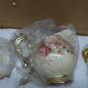 fanquare 15 Pieces British Porcelain Tea Set, Floral Vintage China Coffee Set, Wedding Tea Service for Adult, Big Tea Cup