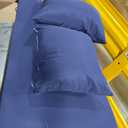 Outdoor Loveseat Cushion Set 44'' x 24'', Outdoor Cushions for Patio Furniture with Fastness Cover, Water Repellent Outdoor Seat Cushion and Couch Back Cushions for Bench, and Swing (Solid Dark Blue)