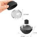 2 x Silicone Ice Ball Molds for Whiskey - Set of 4 Round Makers with Lids for Cocktails, Bourbon, and Drinks