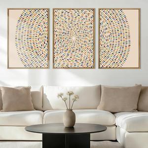 Anyzal Large Jesus Feeds the 5000 Framed Wall Art 16x24 Inch Christian Religious Canvas Wall Decor Minimalist Modern Faith Spiritual Painting for Living Room Bedroom Set of 3