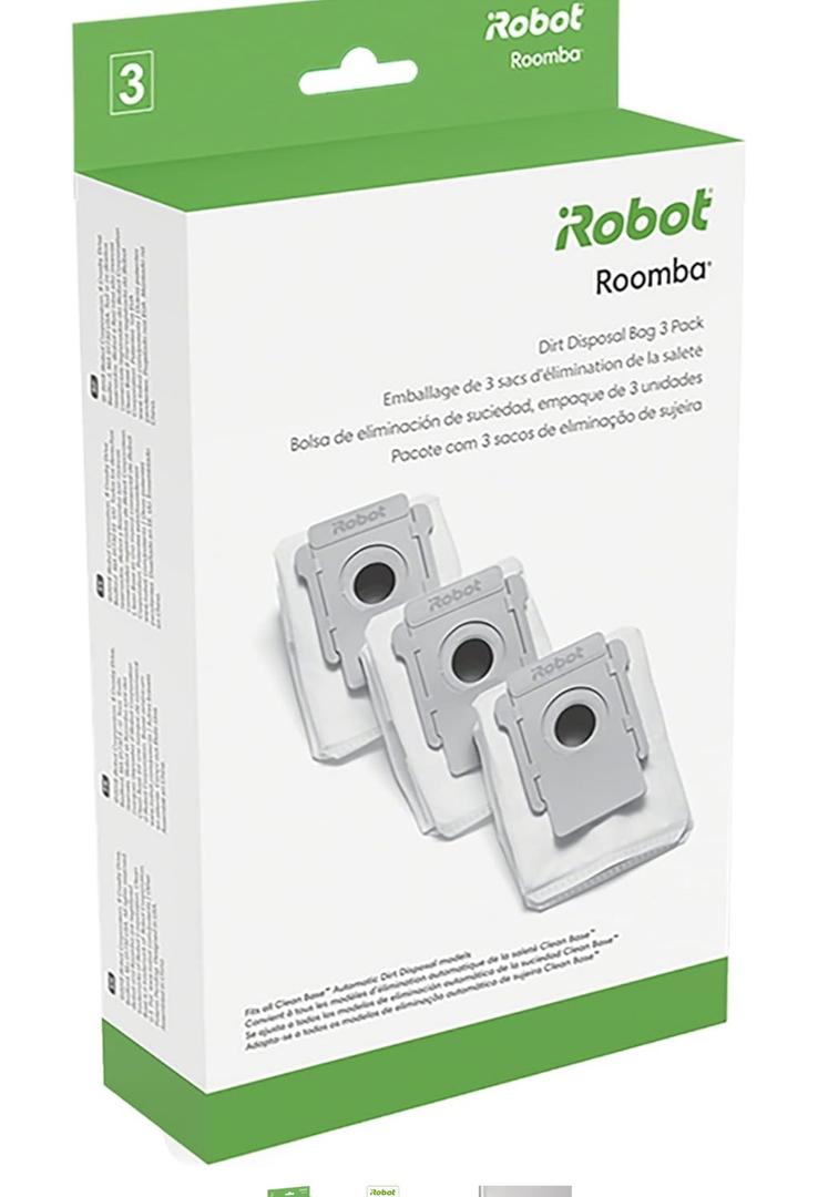 iRobot Authentic Replacement Parts - 3 Count (Pack of 1) Dirt Disposal Bags Compatible with Roomba Clean Base Models i1+, i3+, i4+, i5+, i7+, i8+, Combo j8+, j9+