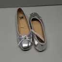 Women's Comfortable Round Toe Ballet Flats Dress Shoes Silver 6