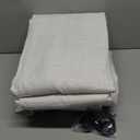 INOVADAY Pinch Pleated Curtains, 100% Light Blocking Linen Pinch Pleat Blackout Curtains for Bedroom, Thermal Insulated Blackout Drapes 2 Panels Set for Living Room - Natural on Linen, W40 x L96