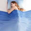 LUXEAR Cooling Blanket Throw, Arc-Chill Q-Max >0.5 for Hot Sleepers, Absorbs Heat to Keep Body Cool for Night Sweats, Lightweight Summer Cool Blankets for Sleeping, Gifts for Women & Men,Gradient Blue