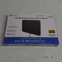 TV Antenna Indoor, Digital Amplified Indoor HDTV Antenna, 1080p VHF UHF Television Local Channels Detachable Signal Amplifier and 16.5ft Long Coax Cable (White)