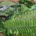 2PCS 45in Fake Ferns- Large Artificial Plants Outdoor, UV Resistant Artificial Ferns for Outdoors, 60 Branches Faux Boston Fern Realistic Weatherproof Fake Plants for Porch Home Patio Hanging Decor