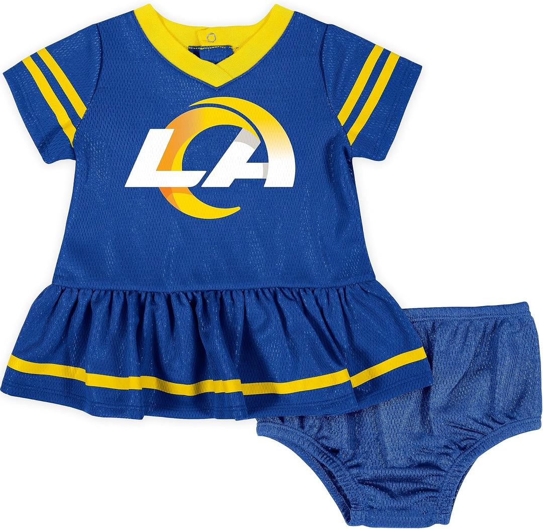 Gerber Girls' NFL Team Jersey Dress and Diaper Cover (6-12 Months)