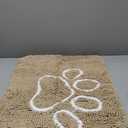 GORILLA GRIP Ultra Absorbent Grippy Doormat for Muddy Dog Paws, 30x20 Machine Washable Soakstopper Rugs Cleaner Floors, Bed Mat for Dirty Dogs, Indoor Entrance Door Rug Pet Bed Mats Beige Ivory