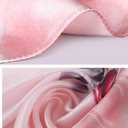 MEISEE 100% Mulberry Silk Long Scarf for Women Large Oblong Sunscreen Shawls Wraps Neck Headscarf Hair Wraps Gift Packed (Pink Gray Flowers)