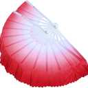 ZooBoo 2Pcs Traditional Chinese Folding Dance Fan - Elegant Taichi Kungfu Performance Accessory