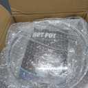 Oval 6 Quart Glass Lid Compatible with Hamilton Beach 33665G Slow Cooker, Clear Cooker Crock Pot Lid Replacement Part, 6qt Slow Crock Pot Lid Replacement, Clear