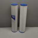 PUREPLUS 5 Micron 20" x 4.5" Whole House Pleated Sediment Filter for Well Water, Replacement Cartridge for ECP20-20BB, AP810-2, SPC-45-2020, R30-20BB, HDC3001, ECP5-20BB, 2Pack