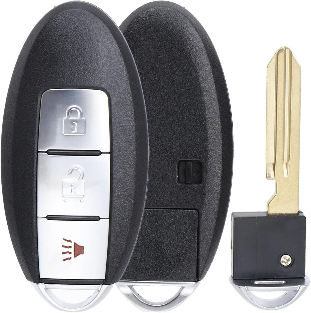 NPAUTO Key Fob Replacement Fits for Nissan Rogue Pathfinder Versa 2007 2008 2009 2010 2011 2012 Keyless Entry Remote Control Smart Car Key Fobs, Replace# CWTWB1U729, Set of 1