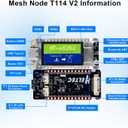 Mesh Node T114 V2 LoRaWAN Meshtastic Development Board AYWHP Meshtastic Tracker Nordic nRF52480 with SX1262 Chip 1.9-inch TFT Display 902-928MHz with BLE WiFi Compatible with Arduino/Meshtastic