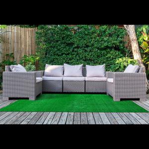 Garland Rug Artificial Grass 7 Ft. X 10 Ft. Large Indoor/Outdoor Area Rug Green -Lush Green, Durable, and Low-Maintenance for Patios, Lawns, and More
