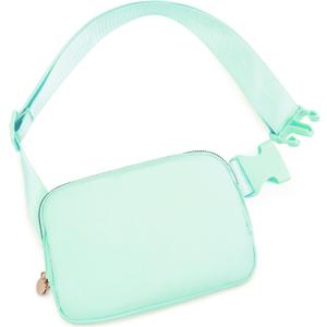 Cross Body Fanny Pack for Women,Fashion Waist Packs Crossbody Bags,Belt Bag with Adjustable Strap - Light Green