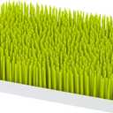 Boon Lawn Countertop Baby Bottle Drying Rack with Antimicrobial Tray - Spring Green - Bottle Rack and Organizer - Baby Feeding Essentials - 13.5 x 11 x 2.5 - 1 Count