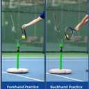 Tennis Trainer | Portable Tennis Practice Equipment for All Levels – Real Topspin Training Aid • Adjustable Height & Angle – 2 in 1 for Pickleball Trainer