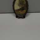 NIKKY HOME Vintage Photo Frame 4x5, Antique Oval Picture Frames, Bronze Gold Decorative Photo Frame with Stand and Glass Front for Tabletop Photos Display Gift Ideas (3.5x5", Tree)