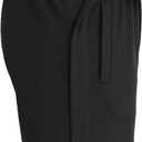 Deyeek Unisex Tear Away Shorts Snap On Athletic Cotton Shorts Post Knee Surgery Recovery Hip Replacement Pants with Pockets (Black, M)
